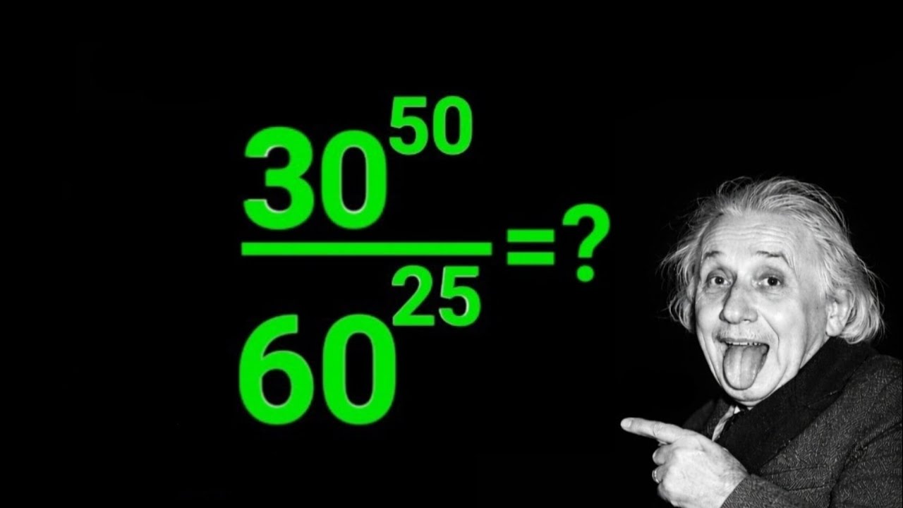 30^50 ÷ 60^25 в упрощенном виде за секунды | Мощный трюк с показателями степени