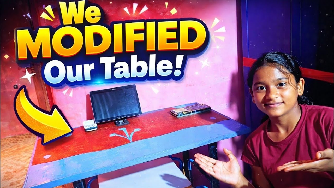 We modified our table😄