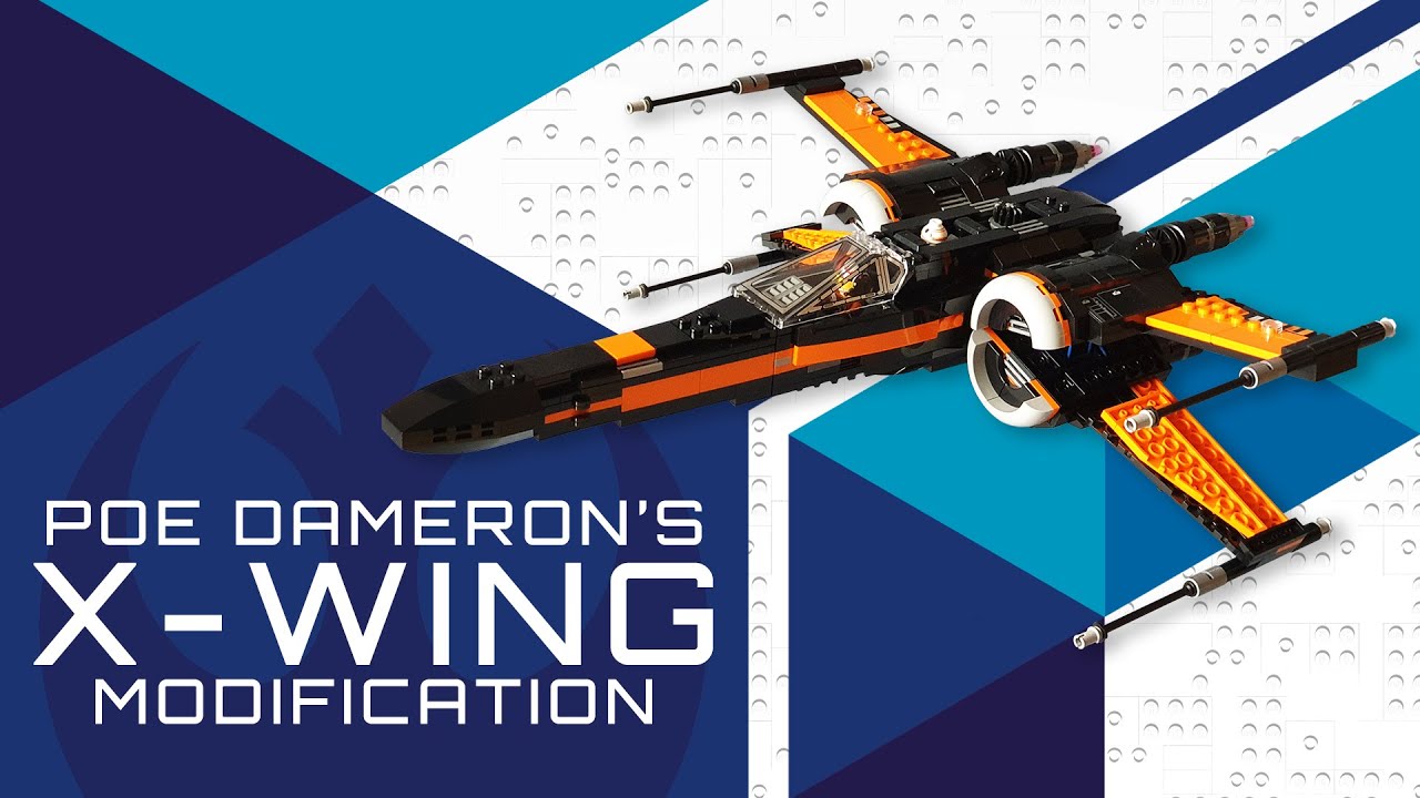 Модификация истребителя X-wing По из набора Lego Star Wars 75102 — пошаговое руководство по двига...