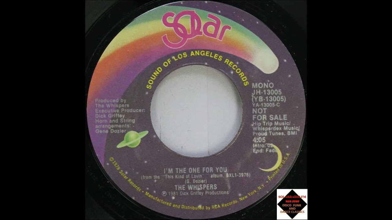 The Whispers  -  I'm The One For You