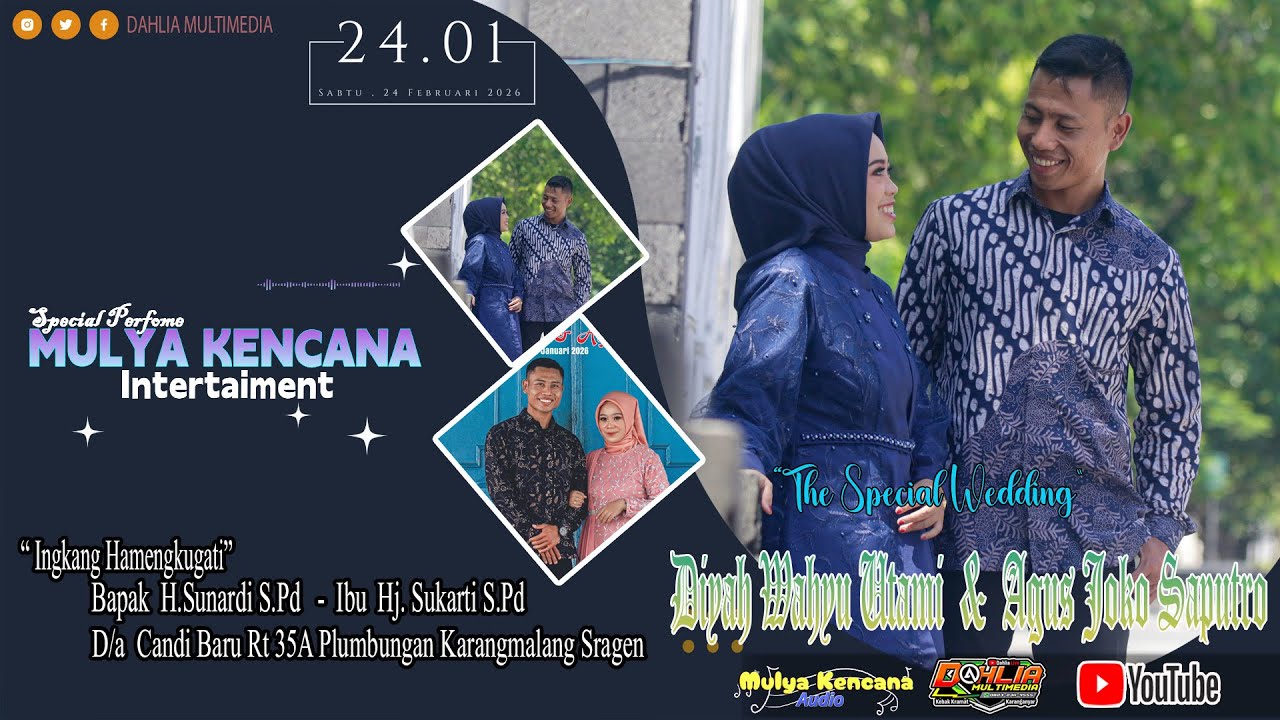 🔴📡 LIVE  MULYA KENCANA INTERTAIMENT  |  Siang  Wedding  Diyah  &  Agus |  Mulya Kencana  Audio