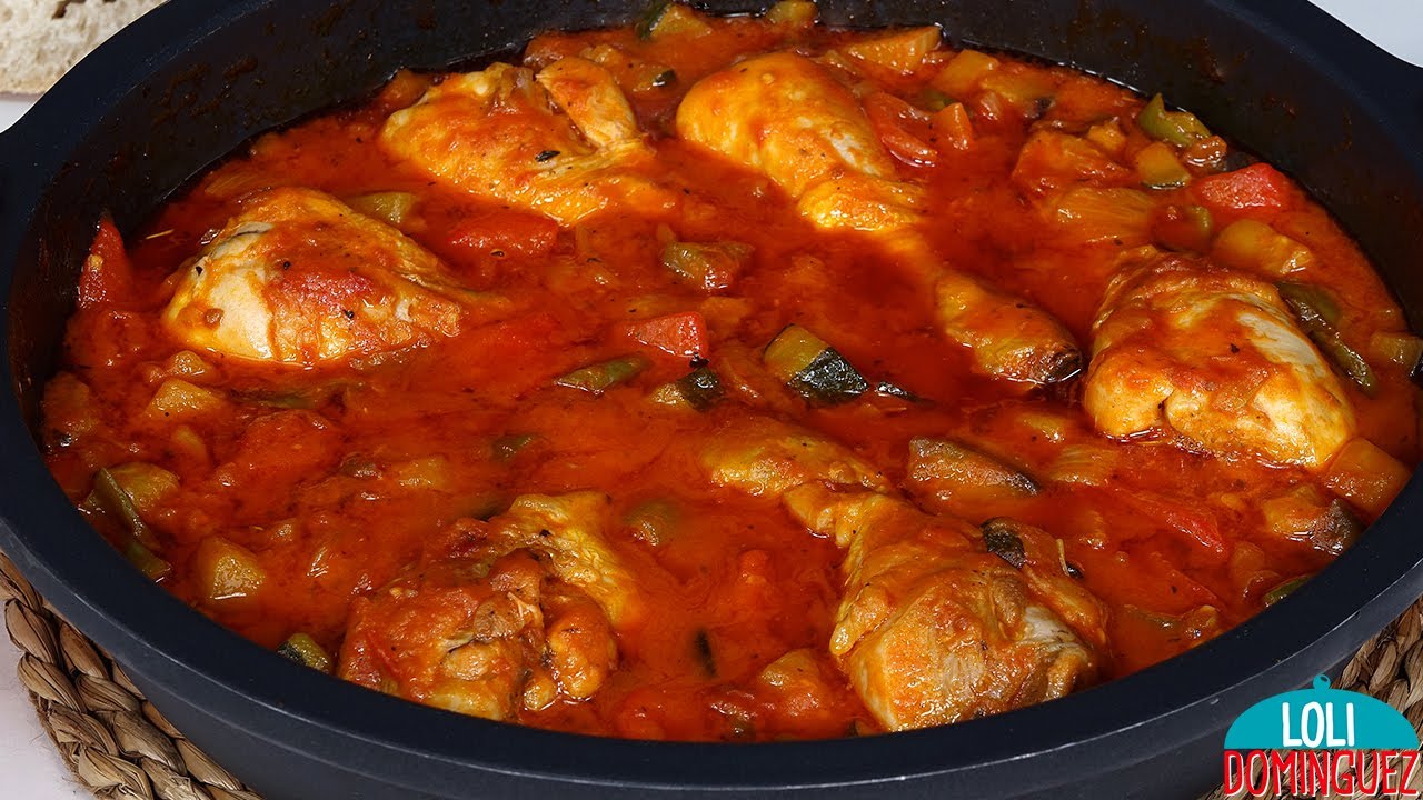 POLLO AL AJILLO CON PISTO FÁCIL, ¡EL MÁS RICO POLLO EN SALSA QUE COMERÁS NUNCA! - Loli Domínguez