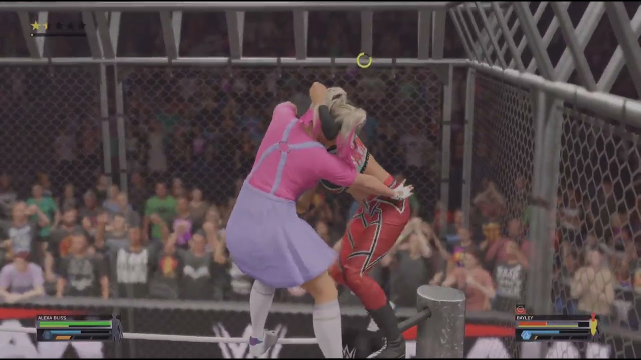 ALexA BLisS vs BayLeY , SteeL cage match  !!!