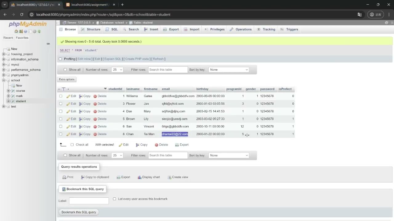 Student Database by PenVaL