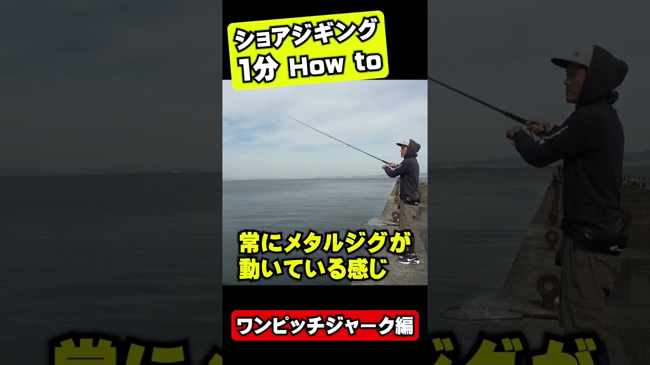 【釣り入門】ショアジギング「1分」How to ～ワンピッチジャーク編～ #ショアジギング #橋本翔大