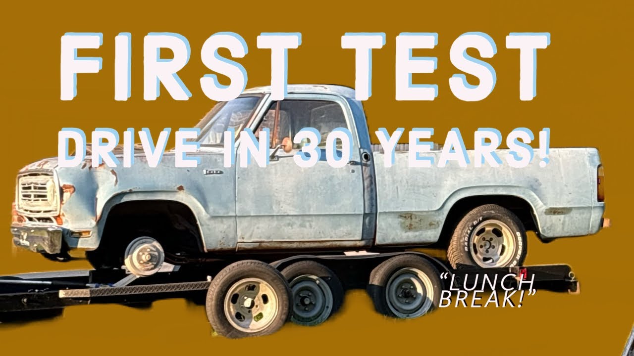 72 Dodge D100: Trailer Failure to First Test Drive #mopar #racetruck