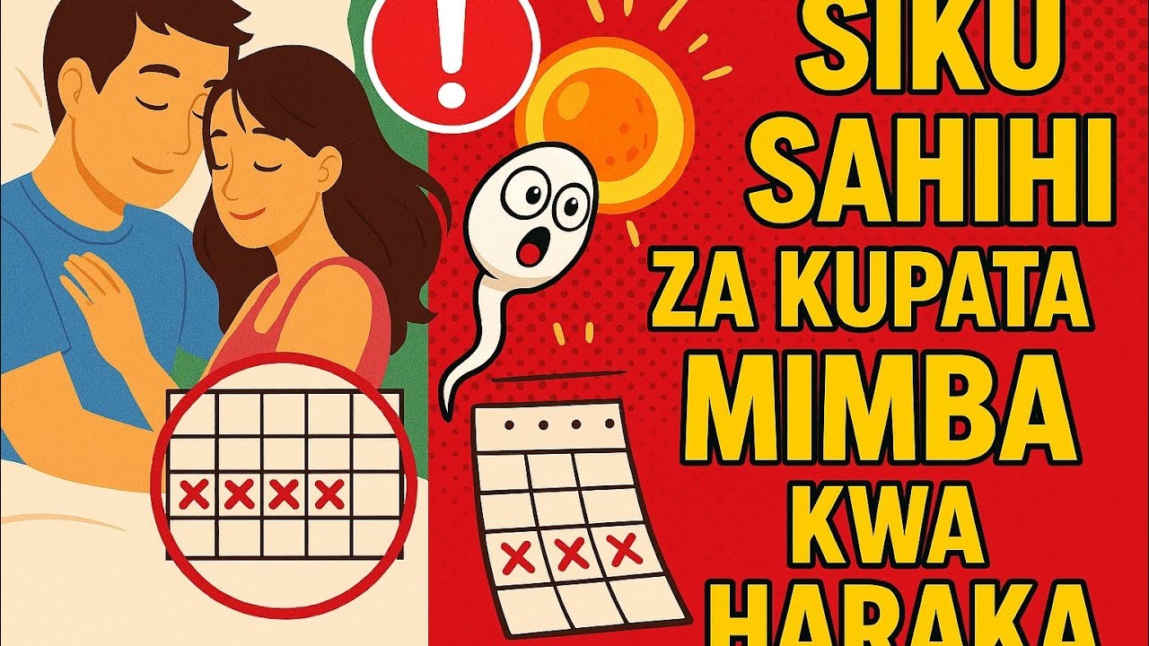 SIKU SAHIHI ZA KUPATA MIMBA KWA HARAKA  #MIMBA @Afyaupdates 