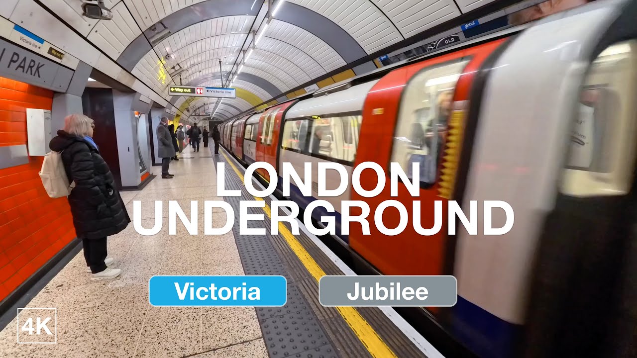 Riding the London Underground from Victoria to Canary Wharf via Green Park