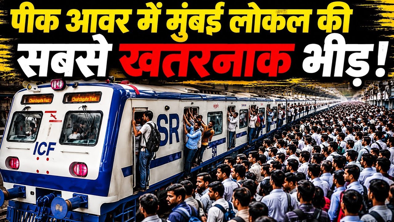 Nallasopara Do Andheri पीक आवर में मुंबई लोकल की सबसे खतरनाक भीड़!