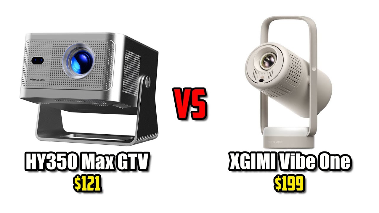 Magcubic HY350GT vs XGIMI Vibe One  - In-Depth Comparison - Which Google TV Projector Is Better?