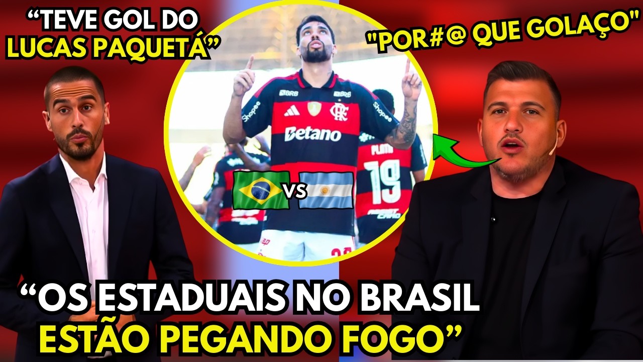 MIDIA ARGENTINA FOI A LOUCURA COM GOL DO PAQUETÁ E VITÓRIA DO FLAMENGO - BOTAFOGO 1X2 FLAMENGO