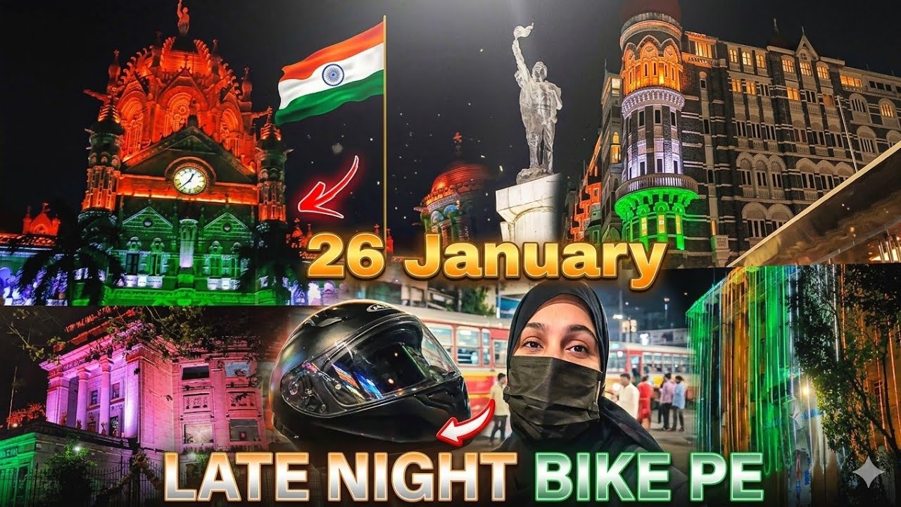 26 January Republic day 🇮🇳 Late Night Nikle Ghumne Bike Pe Bohot Maza Aya Thandi Hawa Me☺️ |