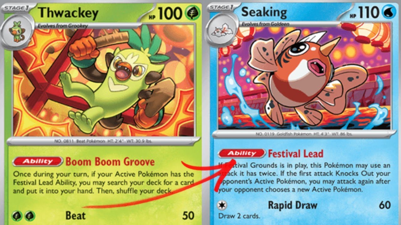 🥈2 Ataques!! 🐟SEAKING 🙉🥬THWACKEY Pokemon TCG Live Standard