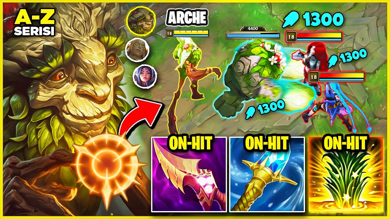 IVERN TOP AMA DAISY RAKİBE TEK ATIYOR!! (AŞIRI GÜÇLÜ ON-HIT BUILD) | A-Z TOP LANE #12