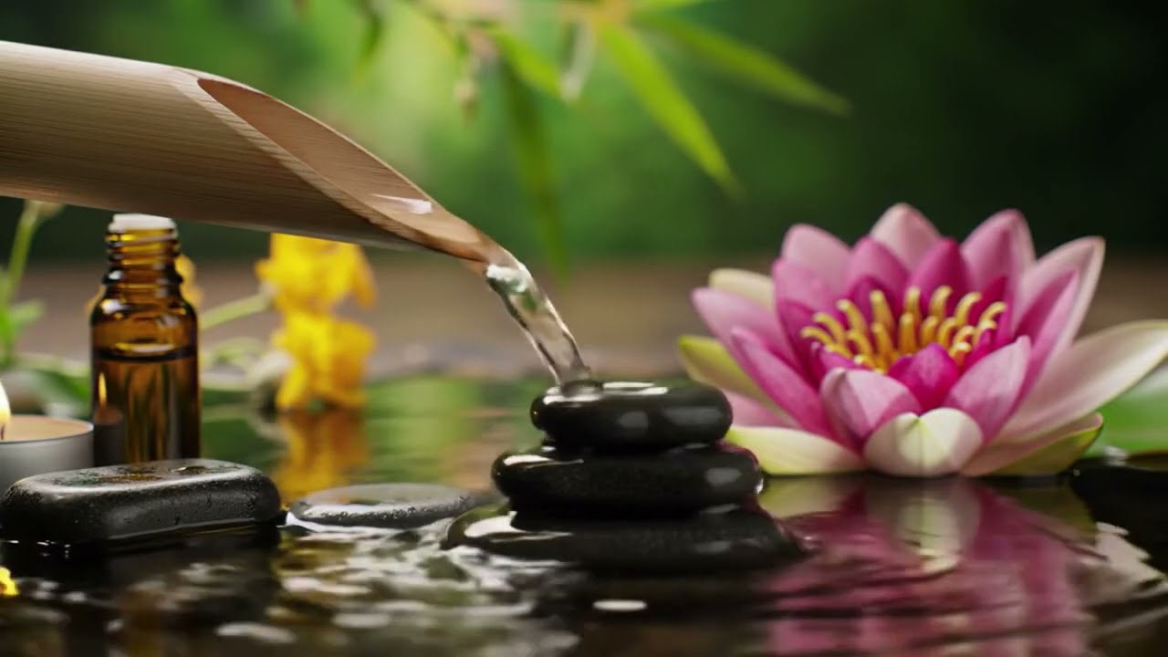 Zen Spa Scene With Waeter Sound For Sleep #music #relax