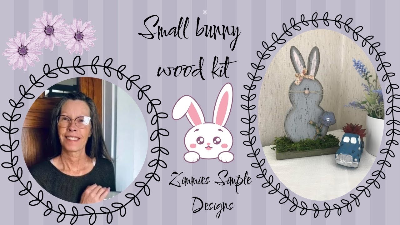 Small Bunny Wood kit/Easy bunny wood kit/Easy Primitive spring & Easter decor/ Small bunny tutorial