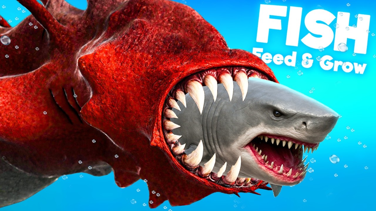 *НОВИНКА* ОПАСНАЯ древняя вампирская пиявка в корме для рыб Feed & Grow Fish!