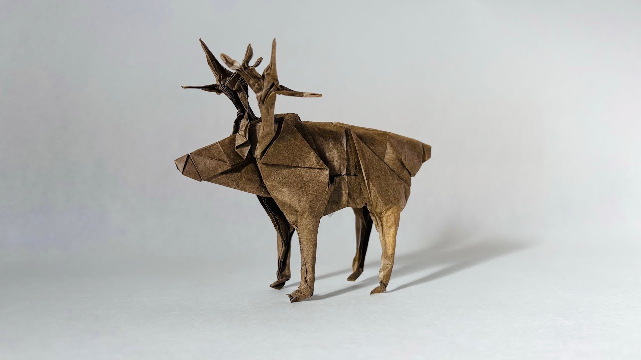 【折り紙】トナカイの折り方/Reindeer Origami