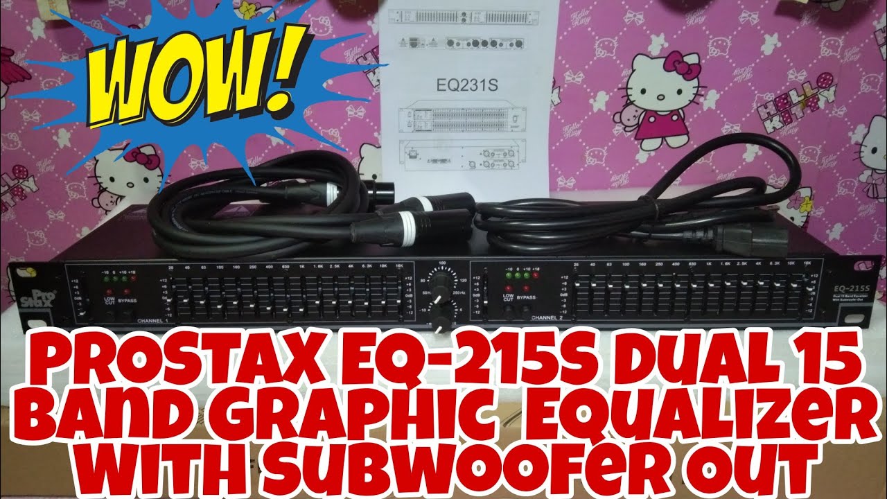 PROSTAX EQ-215S Dual 15 Band Graphic  Equalizer With Subwoofer Out😲#prostax#equalizer#subwoofer