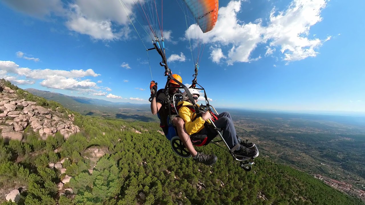 Silla adaptada de parapente - Disabled paragliding harness