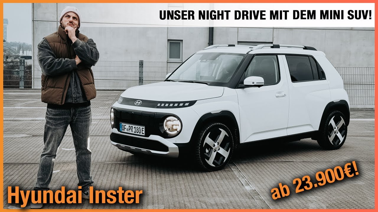 Hyundai Inster im Test (2025) Unser Night Drive mit dem Mini SUV ab 23.900€! Fahrbericht | Review
