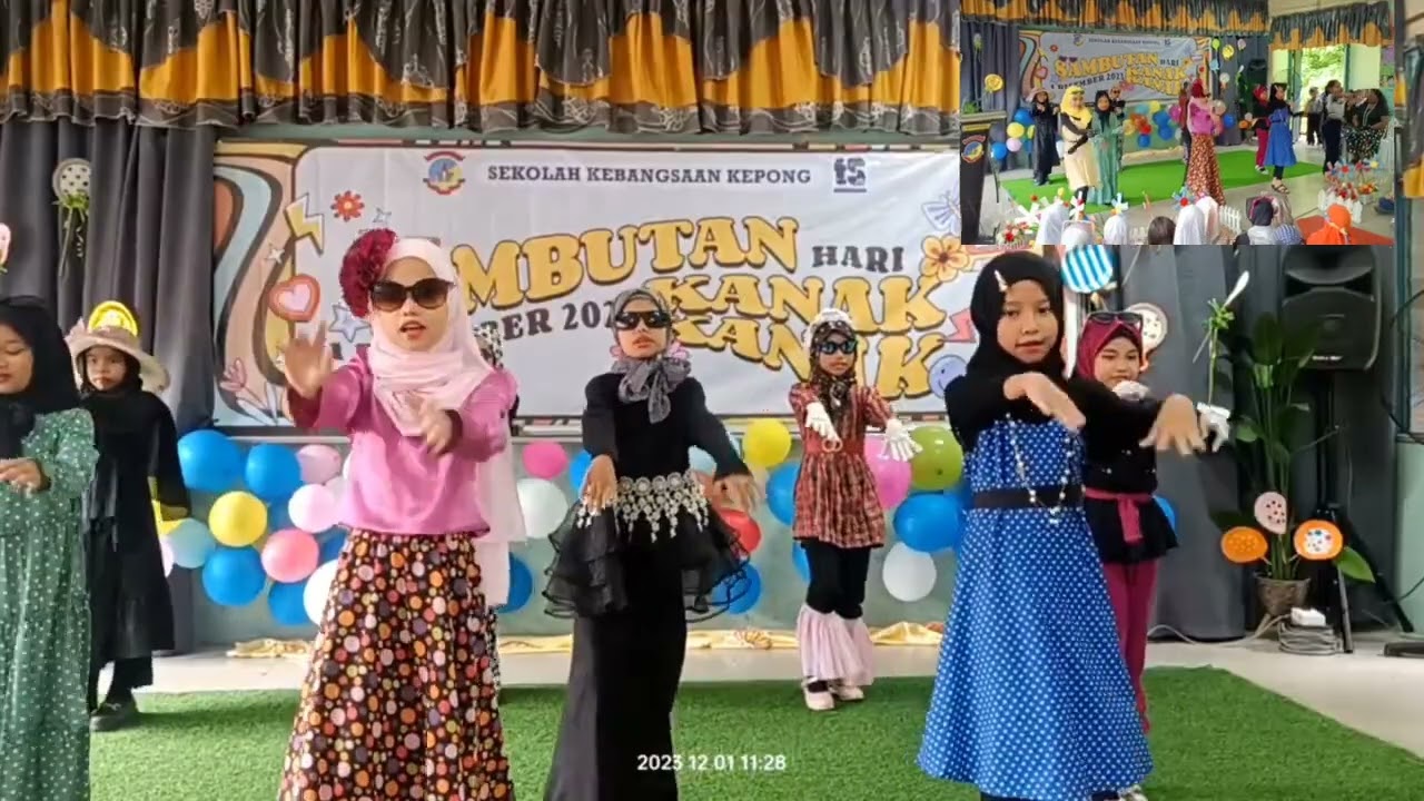 Persembahan Battle Retro Dance by Murid Tahap 1 SKKF..