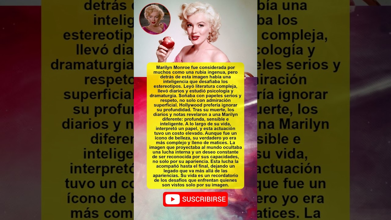 Marilyn Monroe: La verdad oculta – ¡Descubre su increíble inteligencia y lucha interna!