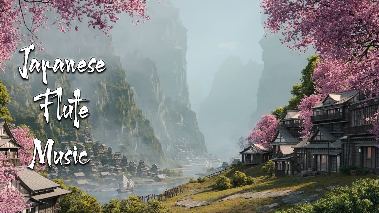 Beautiful Japanese Flute Music and Ambient Sound -  Relaxing Music for Sleep, Healing, Stress Relief