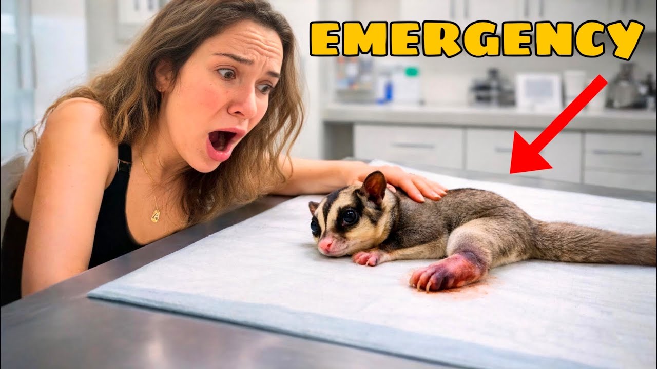I RUSHED My SUGAR GLIDER to the EMERGENCY VET!