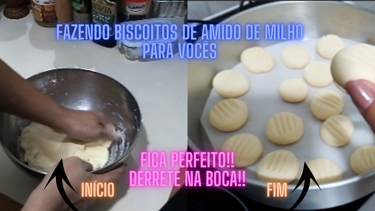 COMO FAZER BISCOITO DE MAIZENA QUE DERRETE NA BOCA, PRÁTICO E FÁCIL!