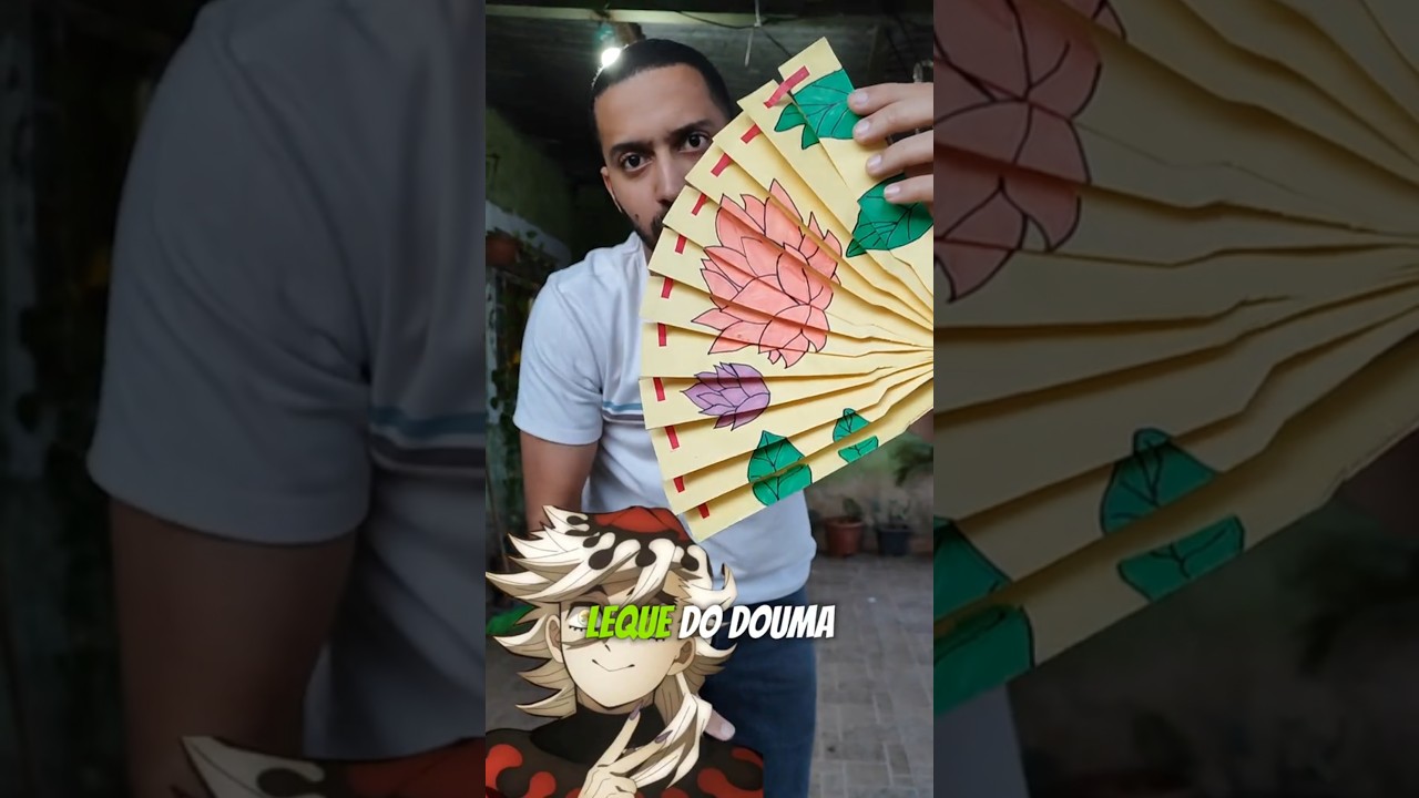 Como Fazer o leque do douma de papel 