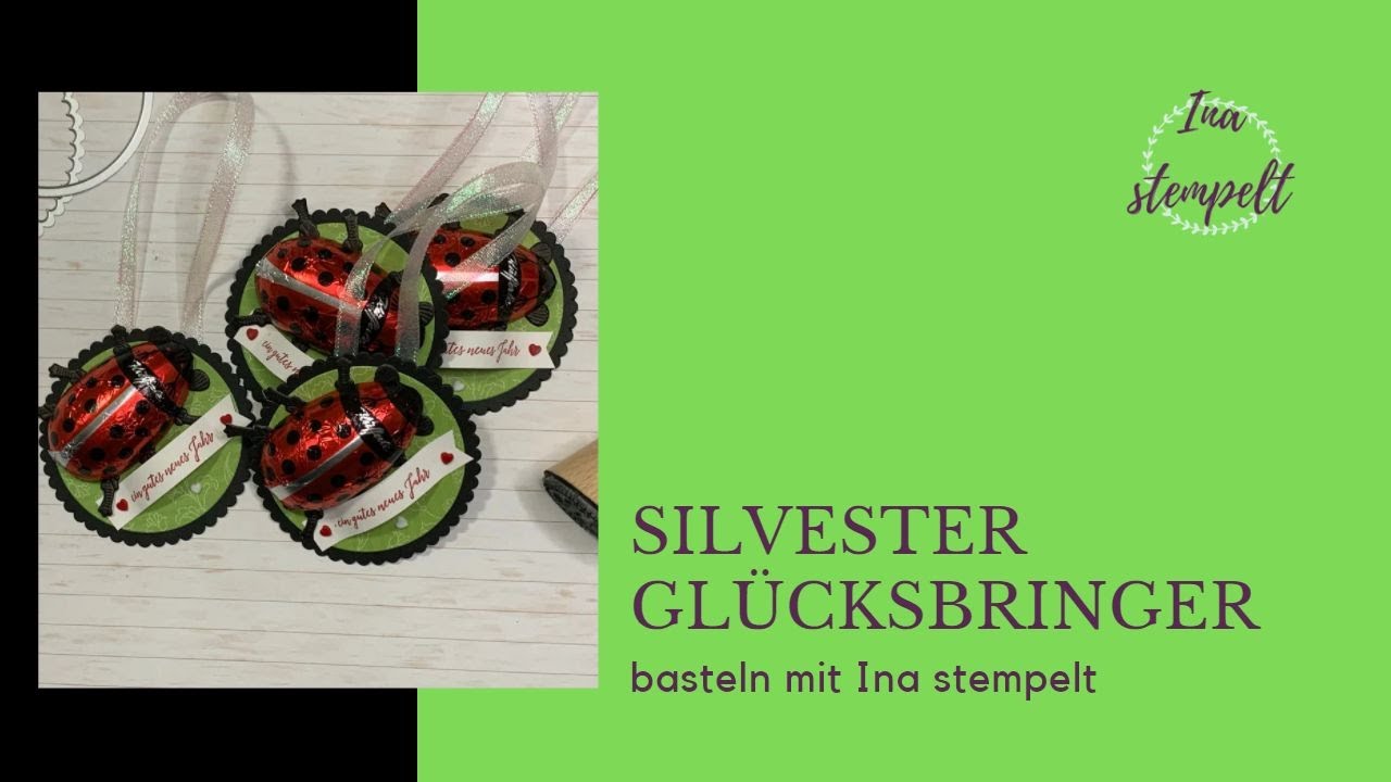 Silvesterglücksbringer zum Aufhängen | Anleitung  | schnelle Idee | stampinup | Geschenk