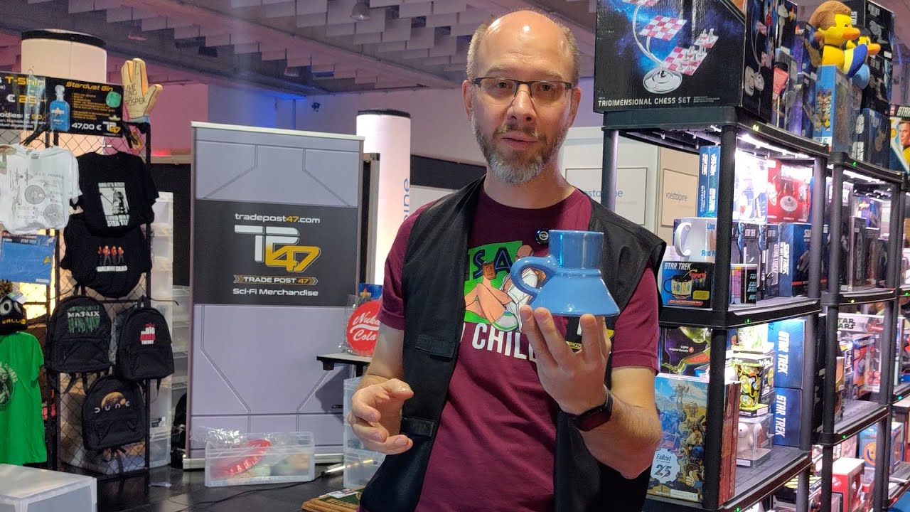 Unser Sci-Fi Merchandise Sortiment präsentiert während Event