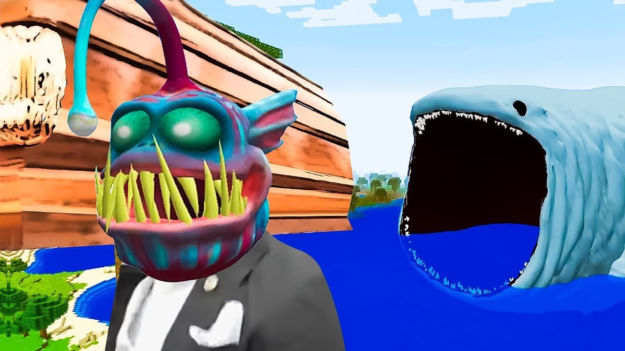 📹 THE BLOOP and ANGLERFISH in Minecraft | Coffin Dance Song (COVER)