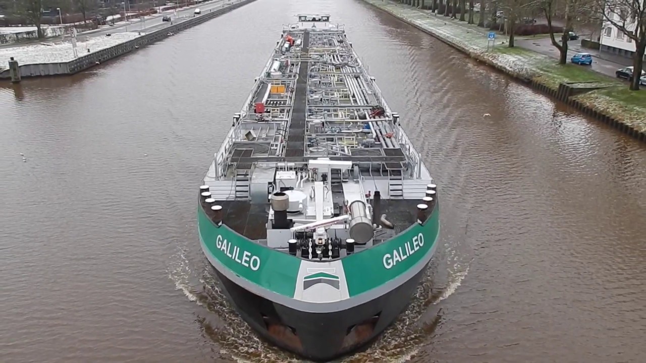 100% DIESEL WITH AN ELECTRIC THRUSTER 'GALILEO' SPOTTED FROM A BRIDGE IN GRONINGEN! - #591NL 📸