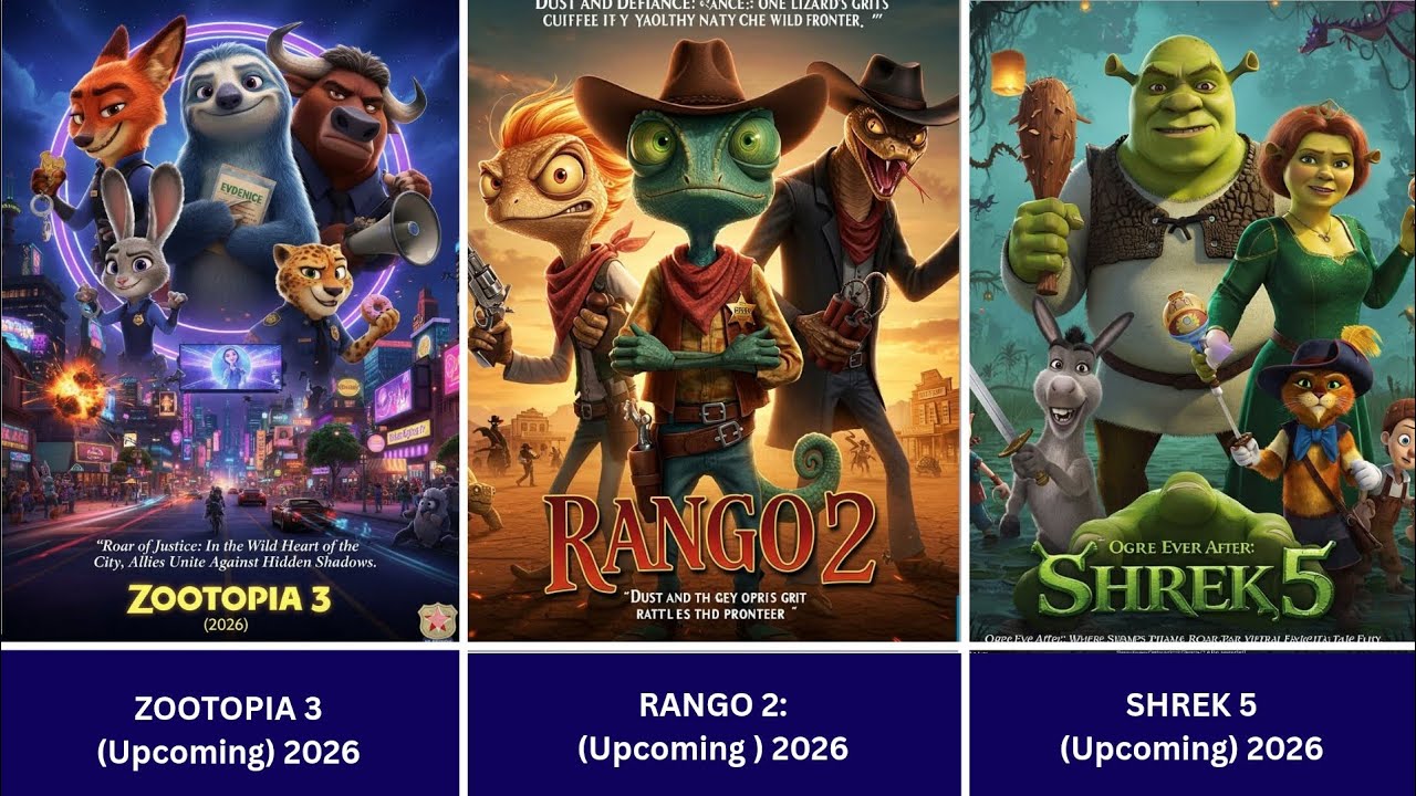 All Upcoming Animated Movies 2026, Animated Cartoons