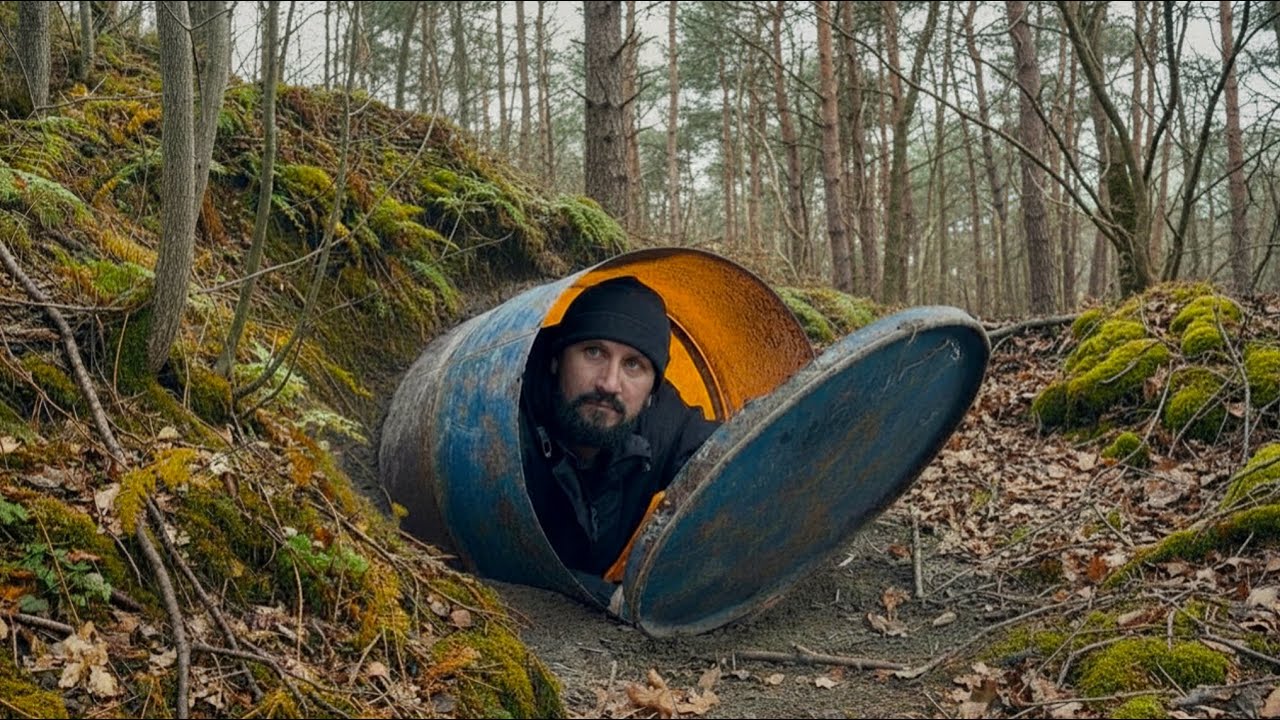 Building a Secret Bunker in a Barrel: Extreme Survival
