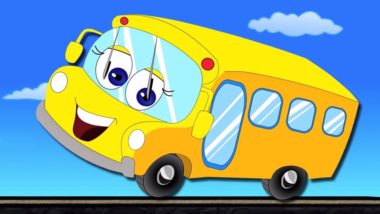 As rodas no ônibus | ônibus canção para crianças | Top 10 rima de berçário | The Wheels On The Bus