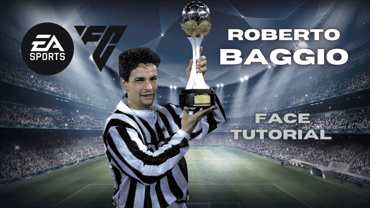ROBERTO BAGGIO EA FC 25 FACE CREATION (ADVANCED SCULPT) TUTORIAL
