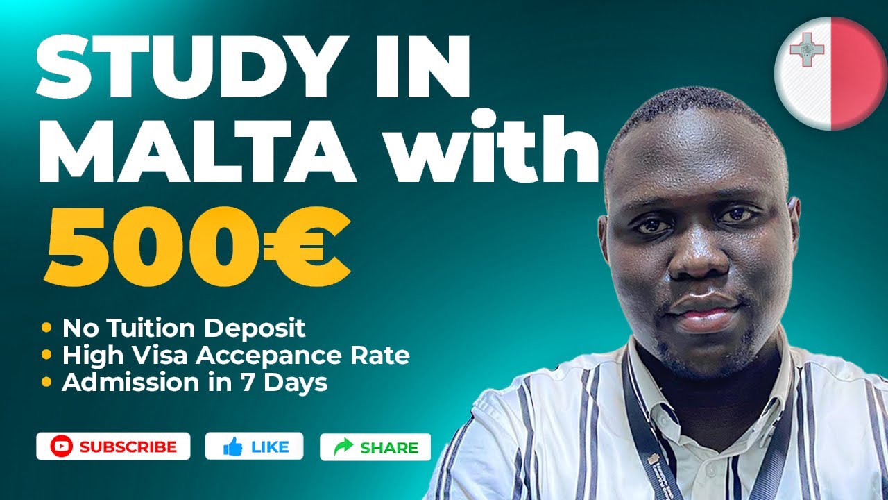 Study in Malta 🇲🇹 / Pay Tuitin fee only after visa is approved.