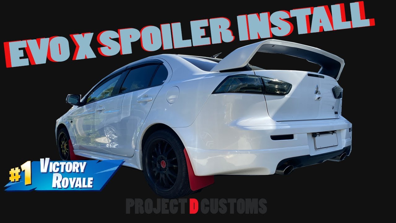 Ralliart - Evo X Spoiler Upgrade! - Lancer/Galant/Evo X - Removal of factory spoiler also!