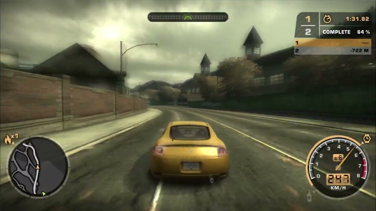 Test Drive MITSUBISHI ECLIPSE in Sprint Race Mode  NFS Most Wanted 2005