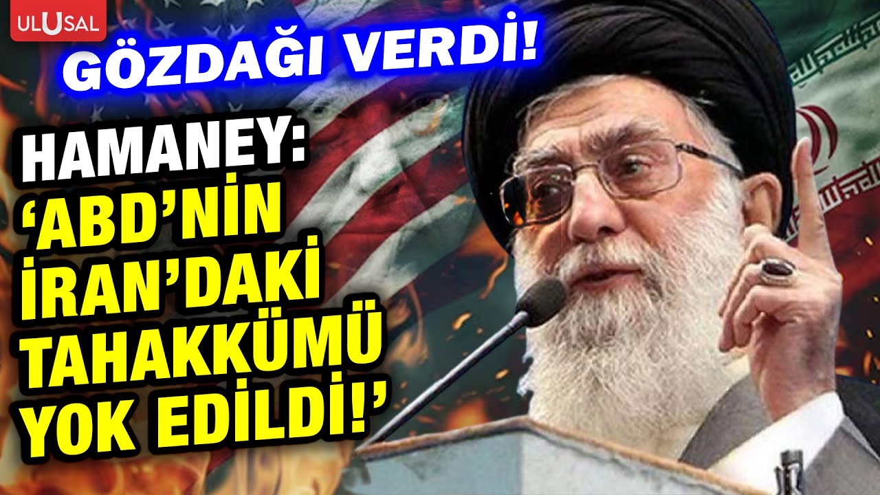 İran dini lideri Ayetullah Hamaney'den İran halkı, ABD ve İsrail'e mesaj! 