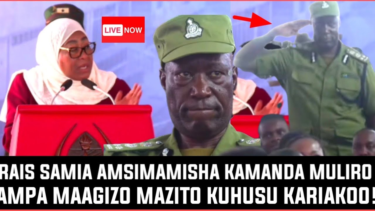 🔴#live_RAIS DKT. SAMIA AMSIMAMISHA KAMANDA MULIRO, AMPA MAAGIZO MAZITO KARIAKOO LEO UMEONA?