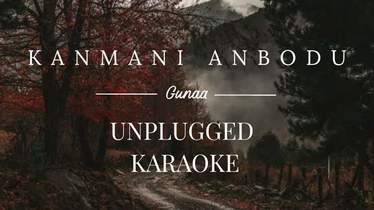 Kanmani Anbodu | karaoke with lyrics | unplugged | Sebin Xavier Musical