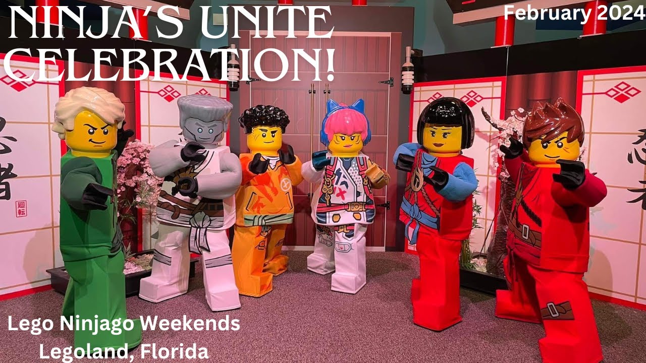 Ninja's Unite Celebration! Lego Ninjago Weekends! Legoland Florida! February 2024