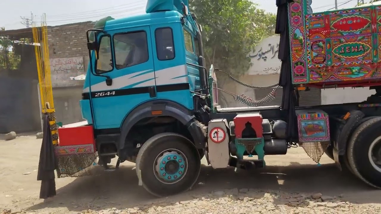 Powerful Truck Mercedes Benz Sk 2644 With Loading trailer Pakistan made