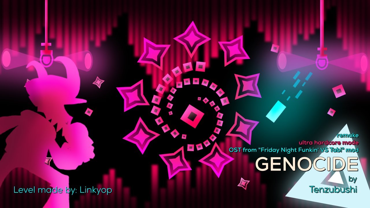 Genocide (Ultra Hardcore Mode) (remake) | @Tenzalt (Just Shapes & Beats level made by me)