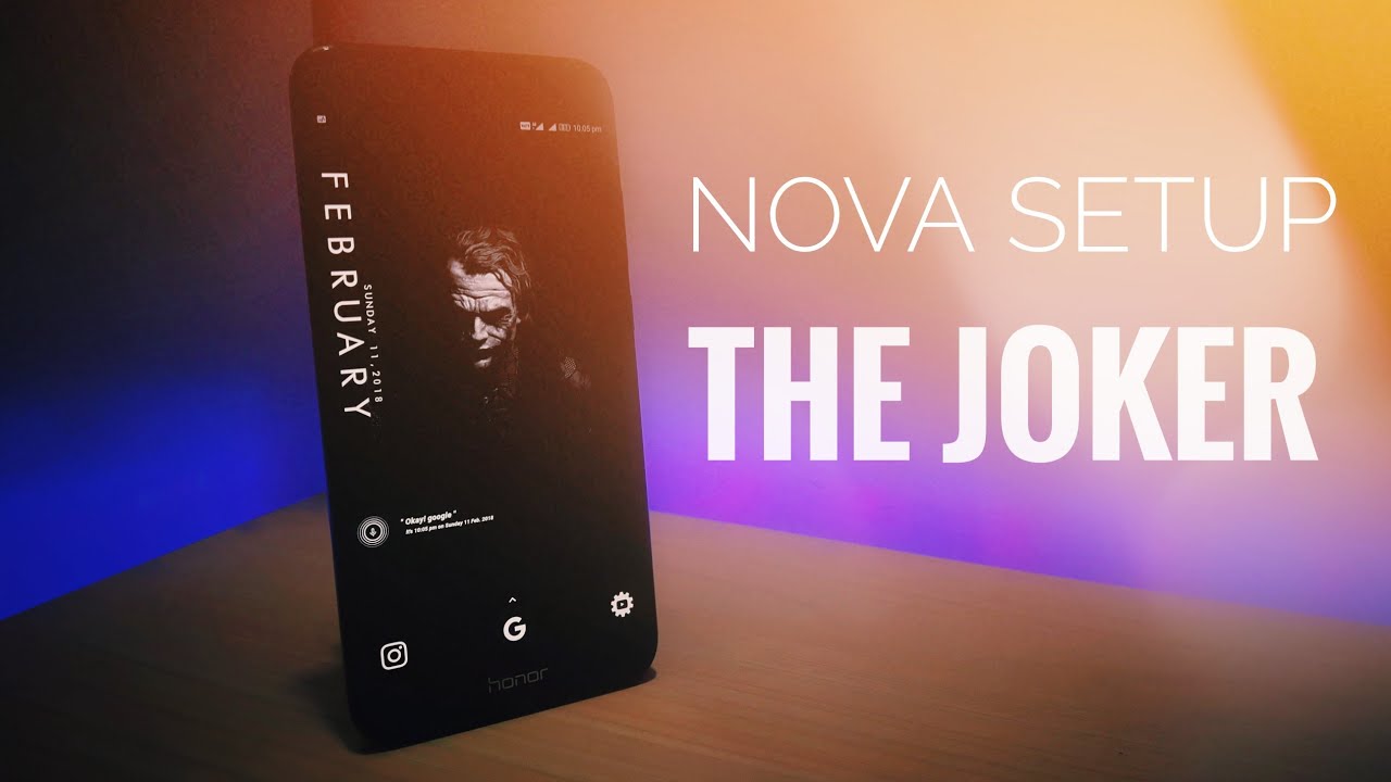 Nova Launcher Dark Setup | Joker Edition