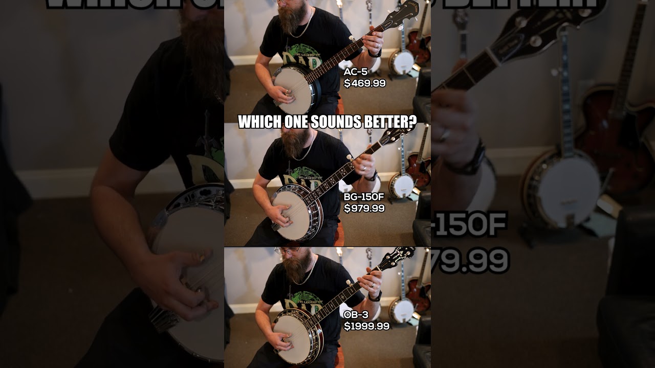 Which one of these Gold Tone banjos would you prefer?
